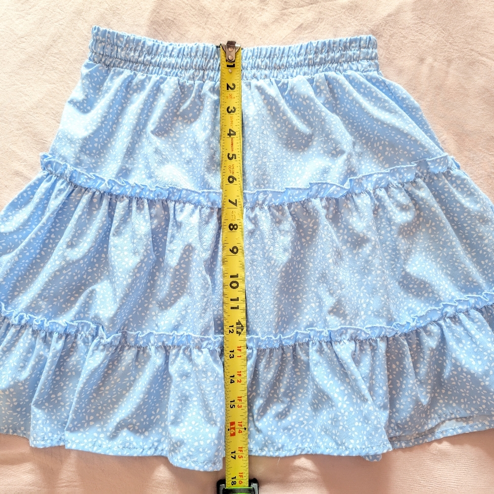 Blue Ruffled Skirt - Picture 3 of 5